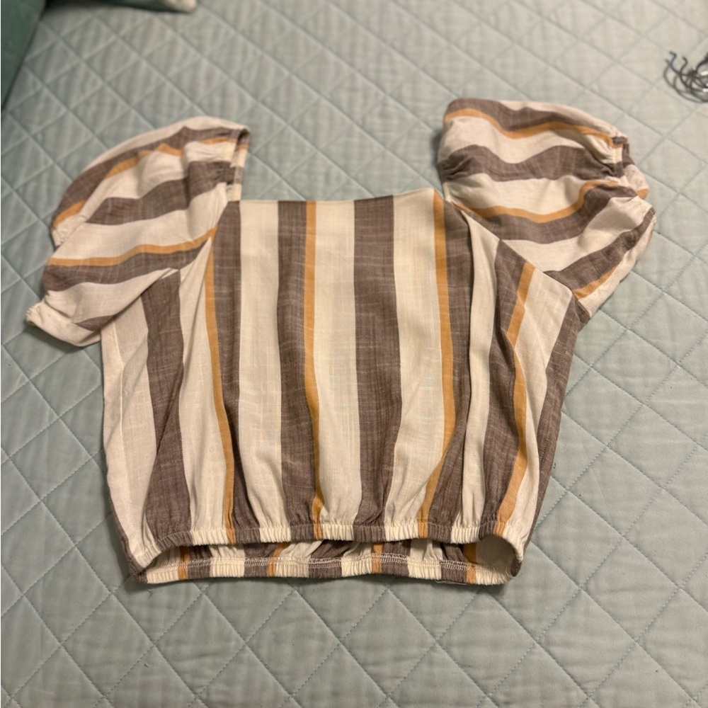 Show Me Your MuMu Multicolor Striped Blouse